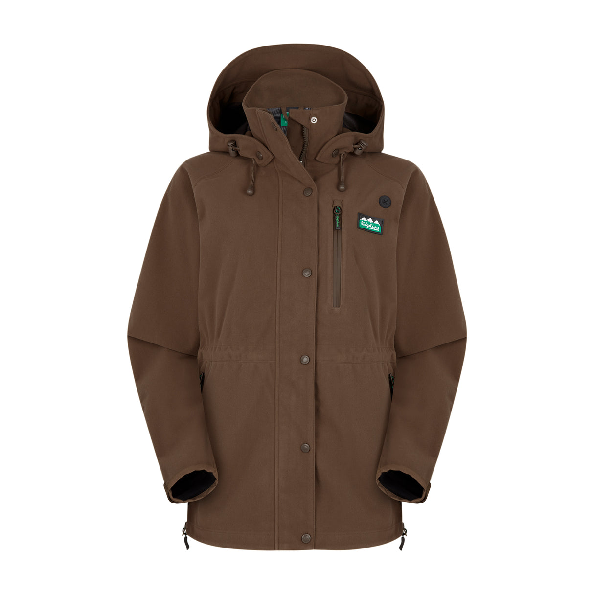 Ridgeline Womens Monsoon Classic Jacket #colour_bark