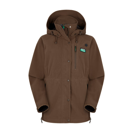 Ridgeline Womens Monsoon Classic Jacket #colour_bark