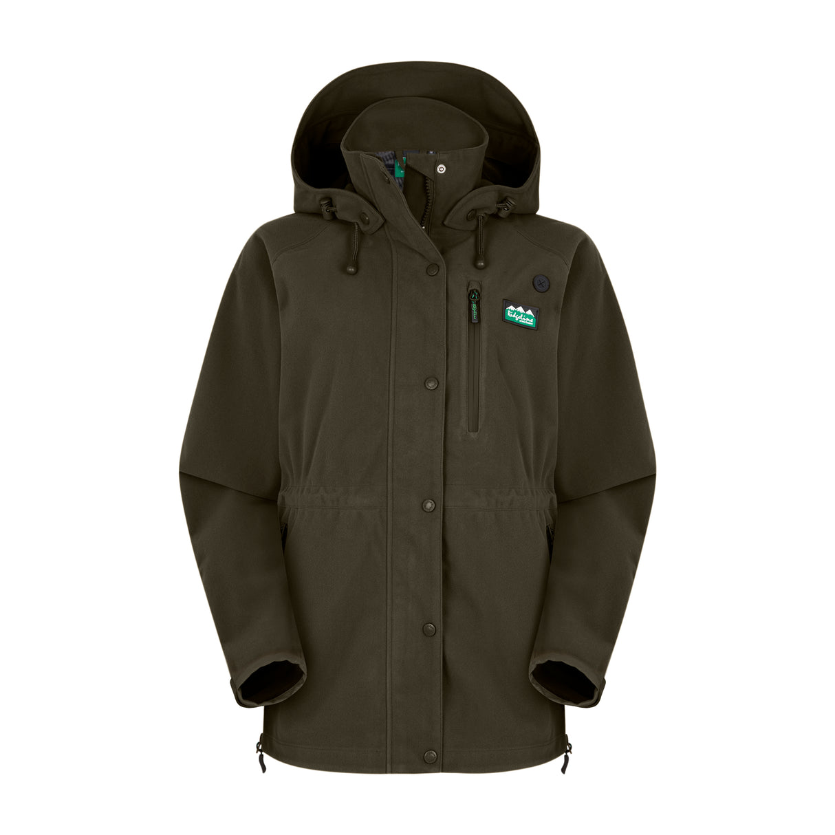 Ridgeline Womens Monsoon Classic Jacket #colour_deep-forest