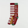 Toggi Womens Festive Dog 2 Pack Socks #colour_red