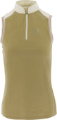 Equitheme Jersey Ladies Polo Sleeveless Shirt #colour_taupe