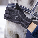 Equitheme Chaud Gloves #colour_chine-grey
