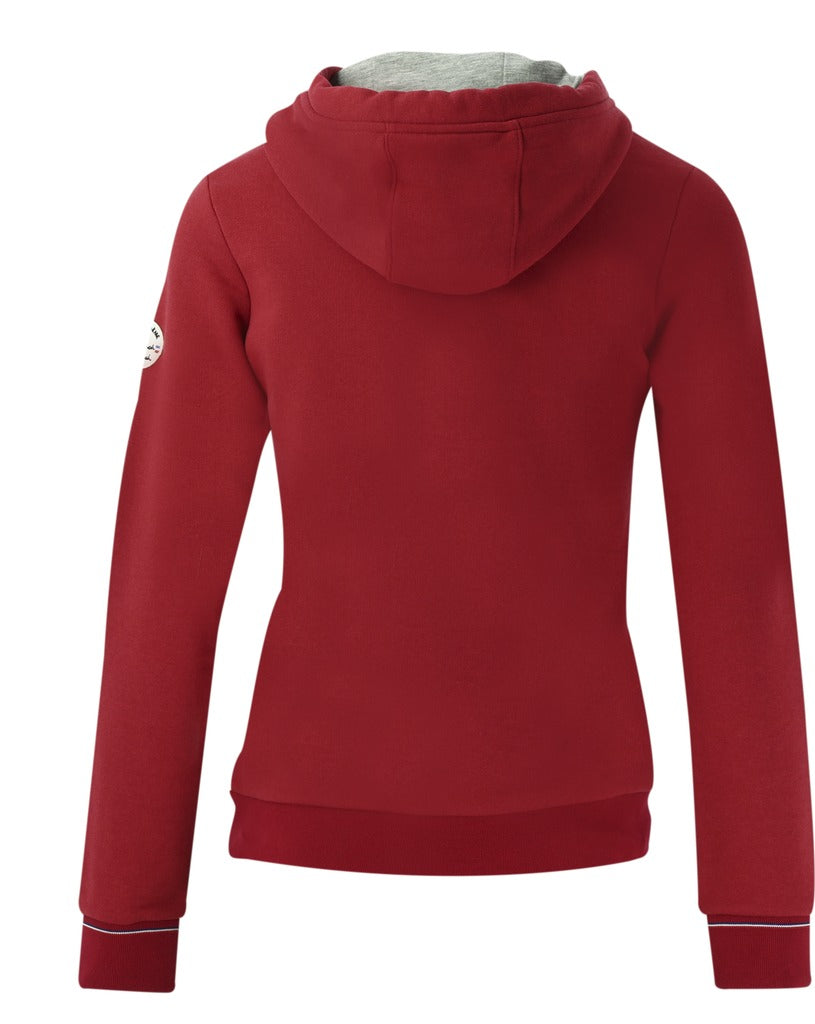 Equitheme Ladies Britney Hooded Sweater  #colour_cherry