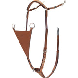 Stubben Pro-Jump Breastplate Closed Martingale Fork #colour_tobacco