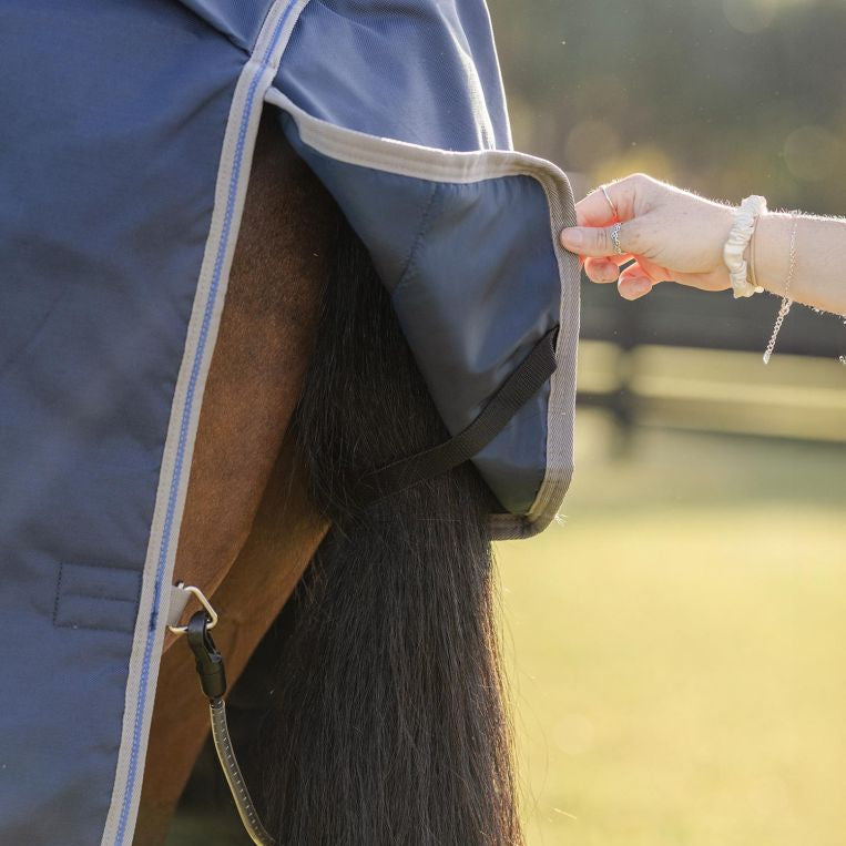 Horseware Ireland Rhino 0g Turnout Rug #colour_navy-titanium-grey-classic-blue