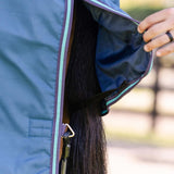 Horseware Ireland Rhino 100g Turnout Rug #colour_navy-grey-aqua-grey