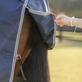 Horseware Ireland Rhino 100g Turnout Rug #colour_navy-titanium-grey-classic-blue