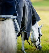 Horseware Ireland Rambo 1680D Plus Turnout 100g #colour_navy-thunderstorm-grey-silver