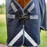 Horseware Ireland Rambo 1680D Plus Turnout 100g #colour_navy-thunderstorm-grey-silver