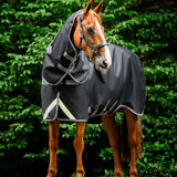 Horseware Ireland Rambo 1680D Plus Turnout 100g #colour_black-thunderstorm-grey-silver
