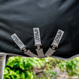 Horseware Ireland Amigo 1200D 50g Turnout Rug #colour_black-titanium-grey-silver