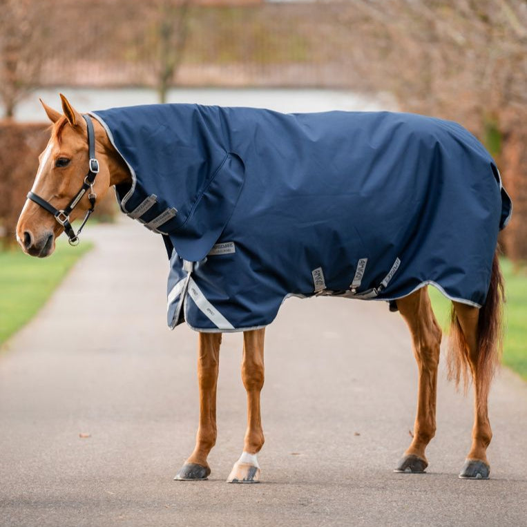 Horseware Ireland Amigo 1200D Integrated 50g Turnout Rug #colours_navy-titanium-grey-silver