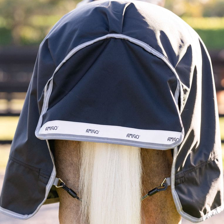 Horseware Ireland Amigo 1200D Plus Pony 0g Turnout Rug #colour_black-titanium-grey-silver