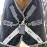 Horseware Ireland Amigo 1200D Plus Pony 0g Turnout Rug #colour_black-titanium-grey-silver