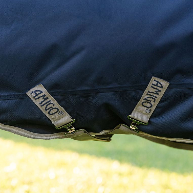 Horseware Ireland Amigo 1200D Pony 50g Turnout Rug #colour_navy-titanium-grey-silver