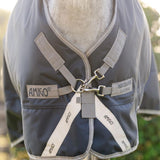 Horseware Ireland Amigo 1200D Pony 50g Turnout Rug #colour_navy-titanium-grey-silver