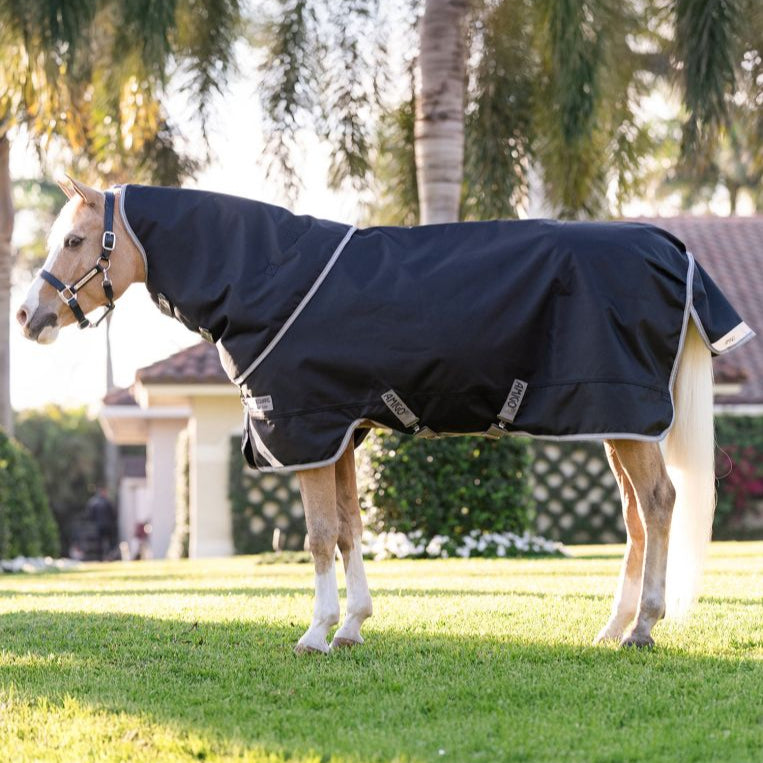 Horseware Ireland Amigo 1200D Pony 50g Turnout Rug #colour_black-titanium-grey-silver