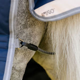 Horseware Ireland Amigo 1200D Pony 250g Turnout Rug  #colour_navy-titanium-grey-silver