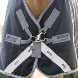 Horseware Ireland Amigo 1200D Plus Pony 50g Turnout Rug #colour_black-titanium-grey-silver
