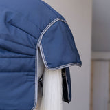 Horseware Ireland Rambo Optimo 200g Plus Stable Rug #colour_navy-thunderstorm-silver-grey