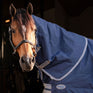 Horseware Ireland Rhino 200g Stable Hood #colour_navy-titanium-grey-classic-blue