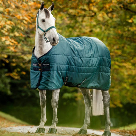 Horseware Ireland Amigo Ripstop Insulator 100g Stable Rug #colour_dynasty-green-navy-silver