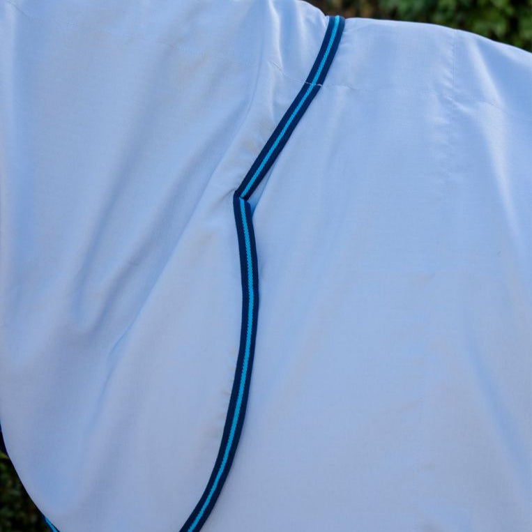 Horseware Ireland Amigo Ripstop Hoody #colour_azure-blue-navy-electric-blue