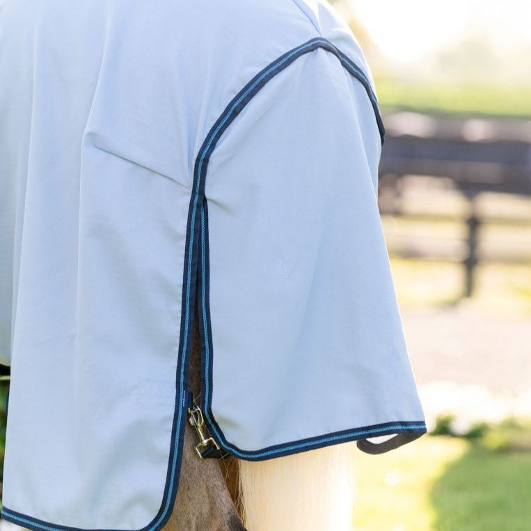 Horseware Ireland Amigo Ripstop Pony Hoody #colour_azure-blue-navy-electric-blue