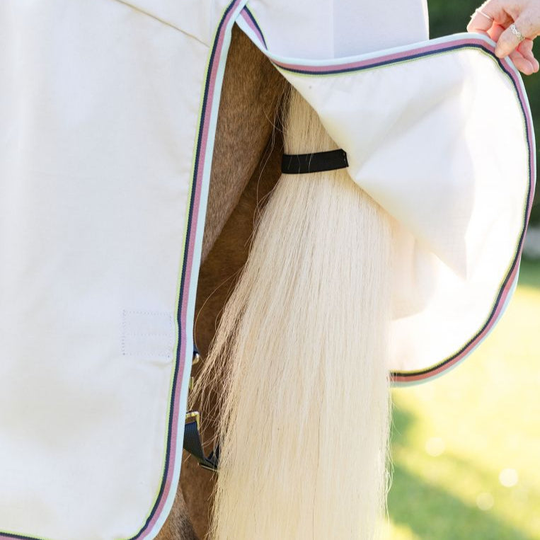 Horseware Ireland Amigo Ripstop Pony Hoody #colour_silver-lime-navy-pink-blue