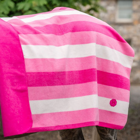 Horseware Ireland Newmarket Fleece Blanket #colour_whitney-pink