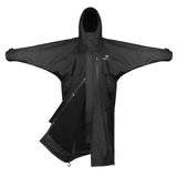 EQUIDRY Women's Thick Fleece Evolution Fixed Hood #colour_black-black