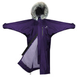 EQUIDRY Women's Thick Fleece Evolution Faux Fur Hood #colour_purple-purple