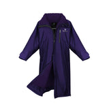 EQUIDRY Women's Thick Fleece Evolution Stowaway Hood #colour_purple-purple