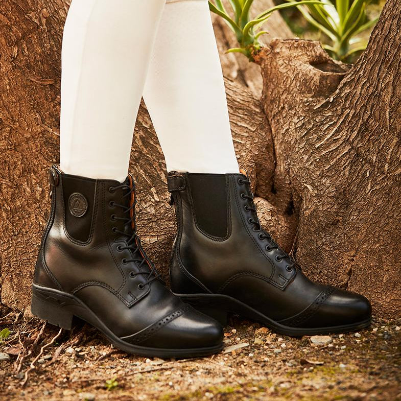 Mountain Horse Aurora Lace Paddock Boots #colour_black