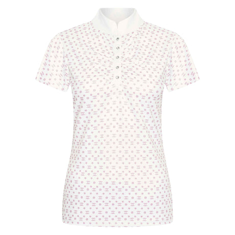 Imperial Riding Women's Roxy AOP Tech Top #colour_white-pink