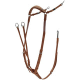 Stubben Pro-Jump Breastplate Open Martingale Fork #colour_tobacco