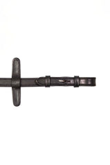Henry James BioThane Bio Grip Hybrid Rubber Reins with Leather Stoppers #colour_black