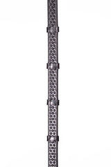 Henry James BioThane Bio Grip Hybrid Rubber Reins with Leather Stoppers #colour_black