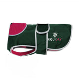 EQUIDRY Dog Coat #colour_black-forest-green-peacock-pink