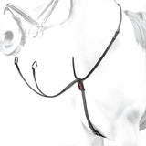 Equipe Leather Martingale with Silver Fittings_#Colour_black