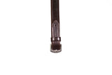 Henry James BioThane Bio Grip Hybrid Rubber Reins with Leather Stoppers #colour_havana-brown