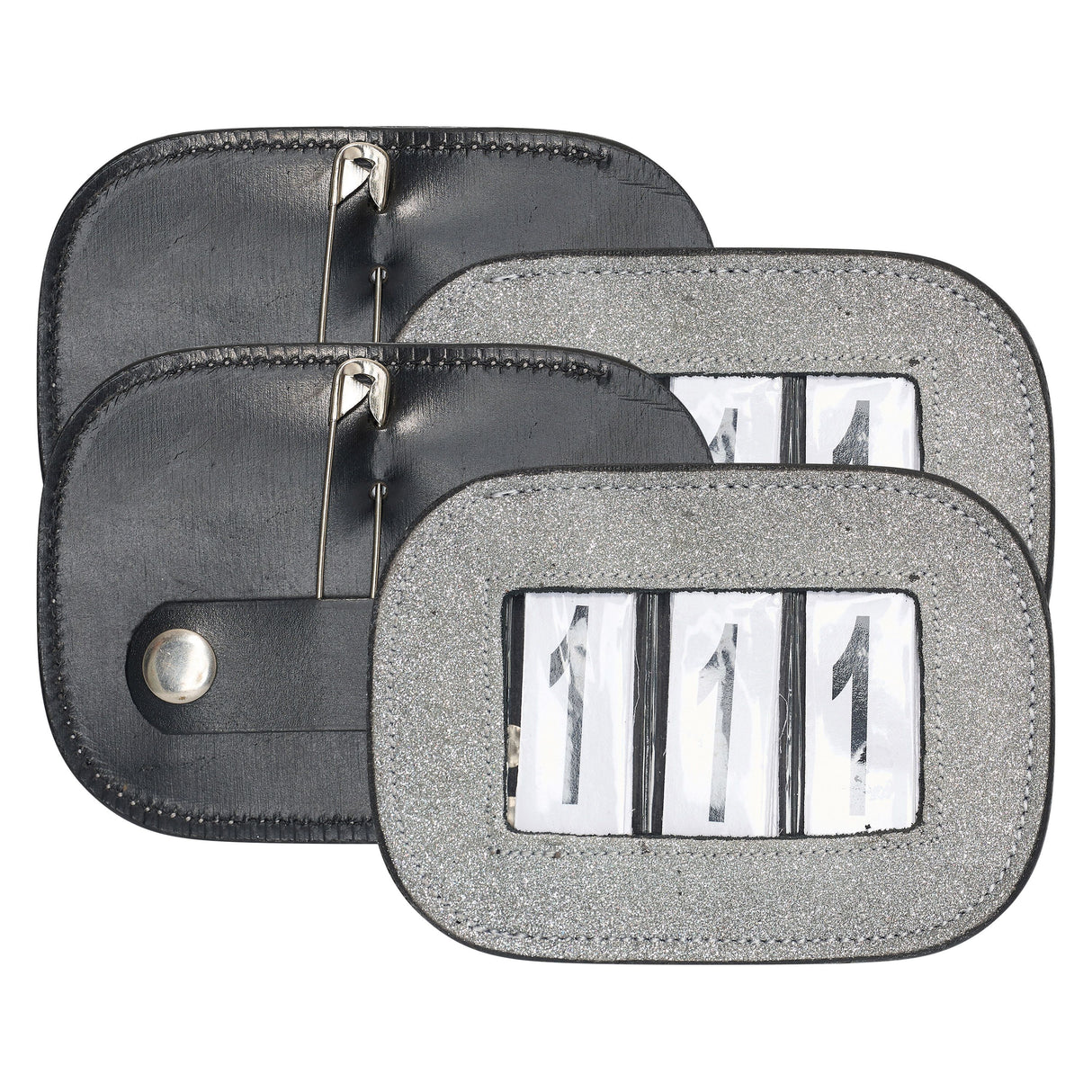 Imperial Riding Square Glitter Competition Number - Pack of 2 #colour_silver