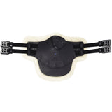 Stubben Equi-Soft® Belly Stud Girth with Cover - Black  #colour_lambskin-ecru-white