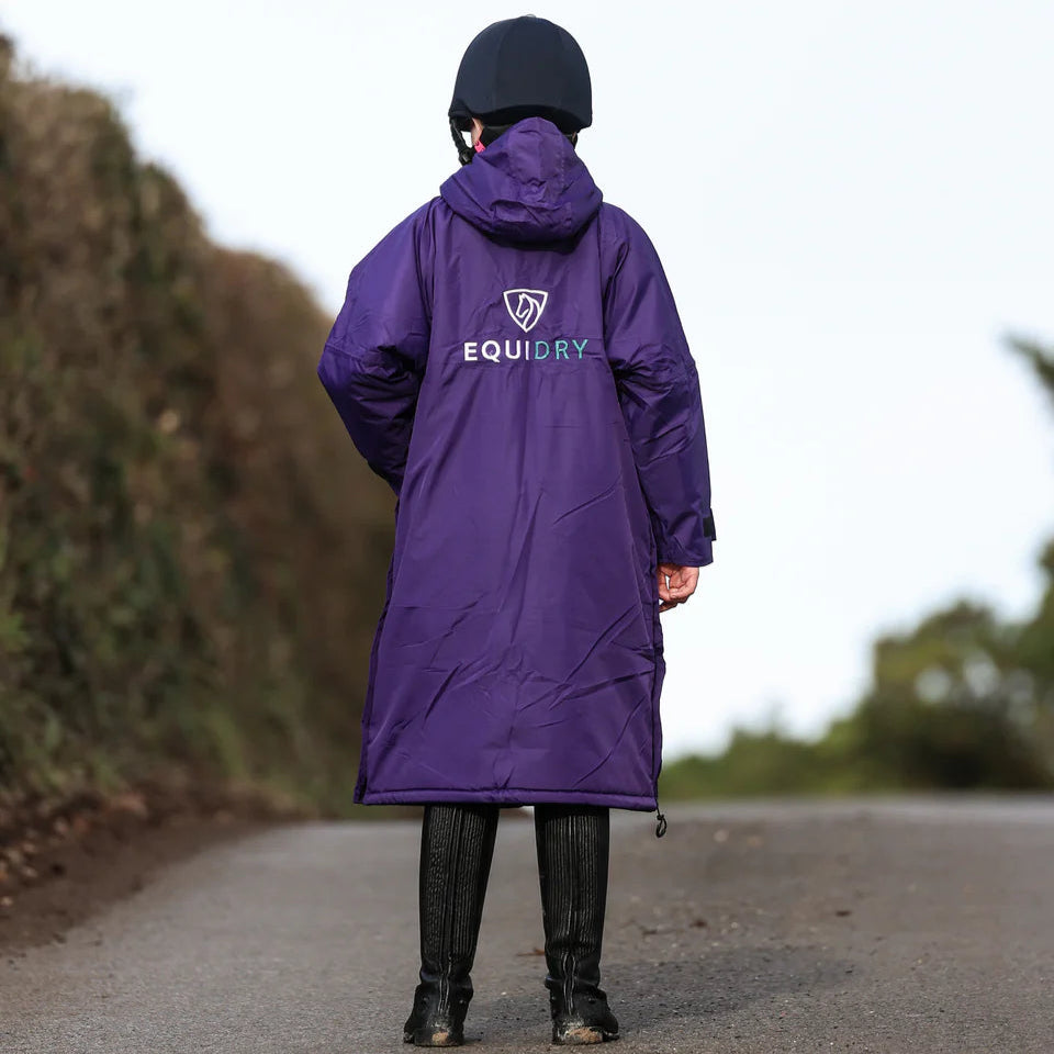 EQUIDRY Children's Thick Fleece Evolution #colour_purple-teal