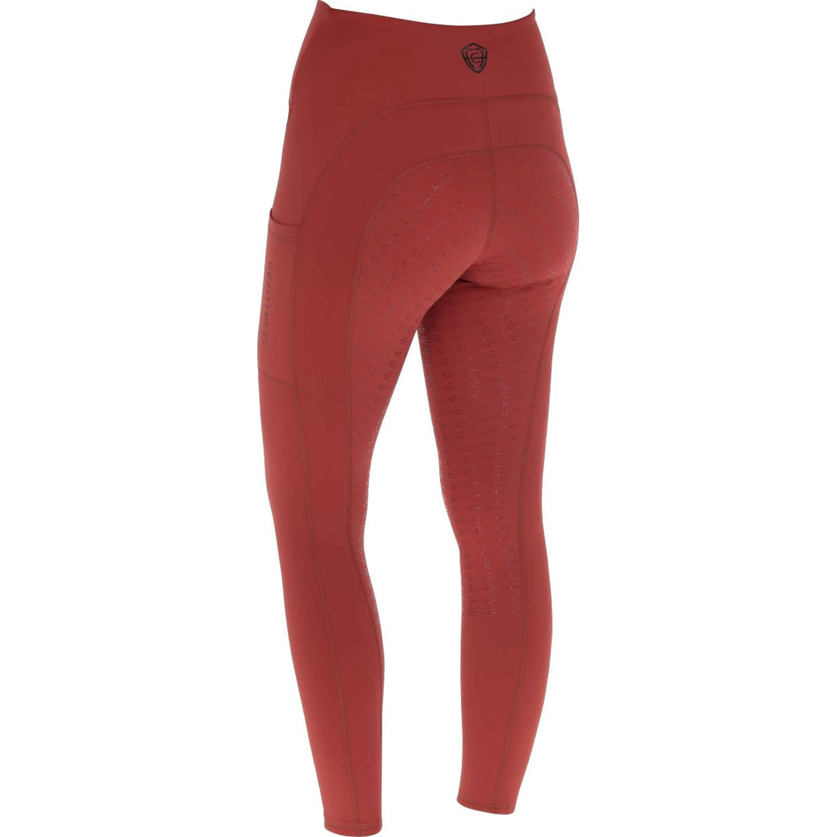 Covalliero Ladies Full Grip Riding Tights #colour_rust
