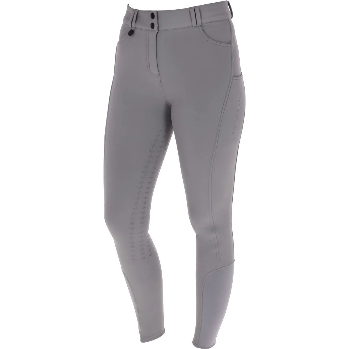 Covalliero Ladies Full Grip Breeches #colour_steel-grey