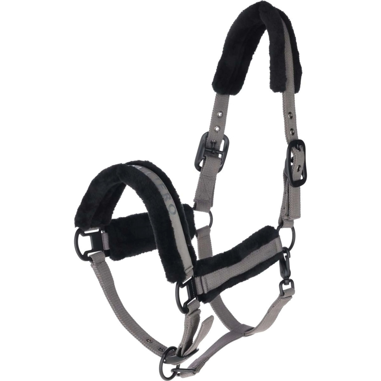 Covalliero Fleece Head Collar #colour_steel-grey