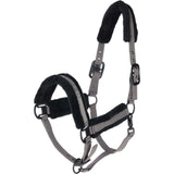 Covalliero Fleece Head Collar #colour_steel-grey