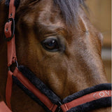 Covalliero Fleece Head Collar #colour_rust