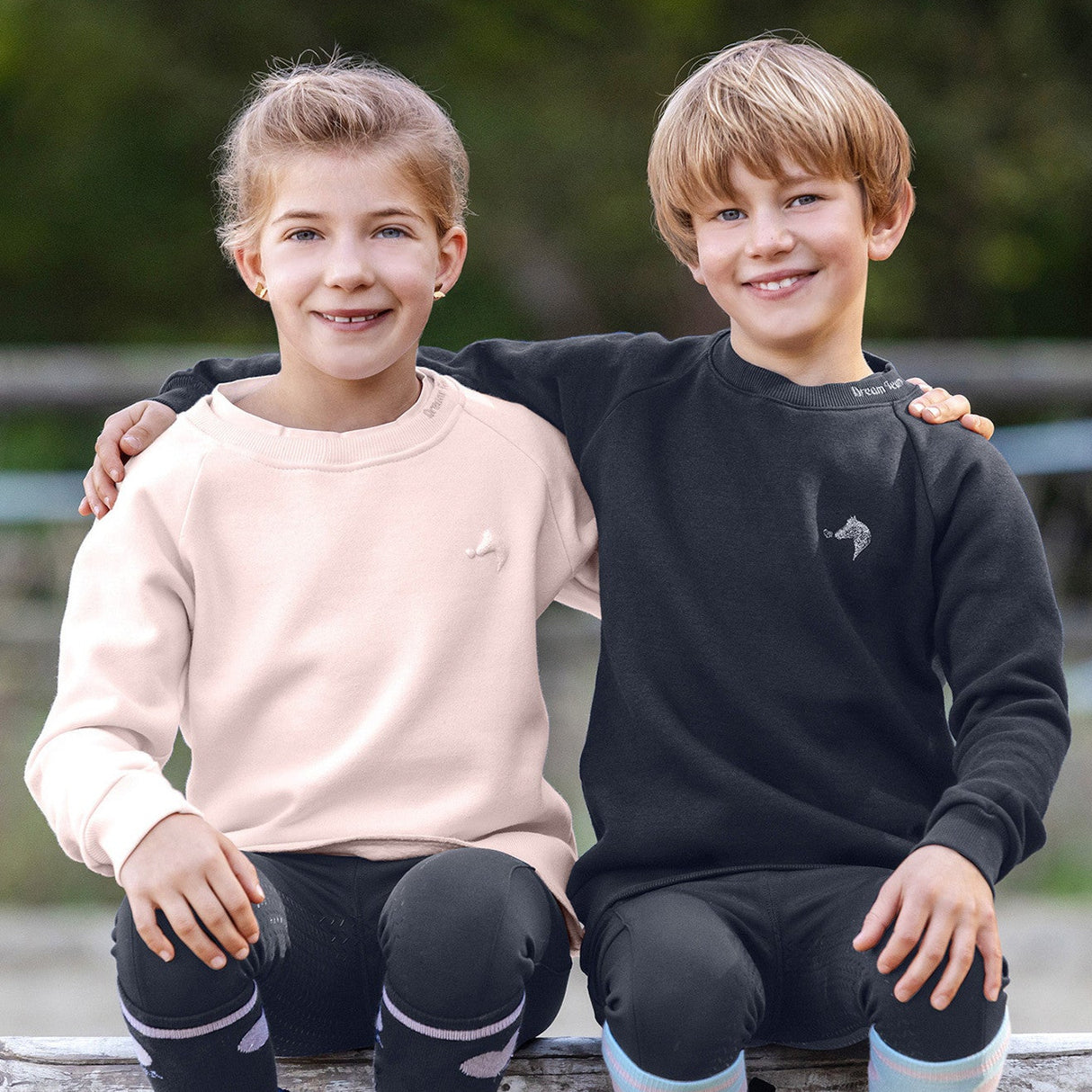 E.L.T Children's Lucky Marla Crew Neck sweater #colour_pale-pink